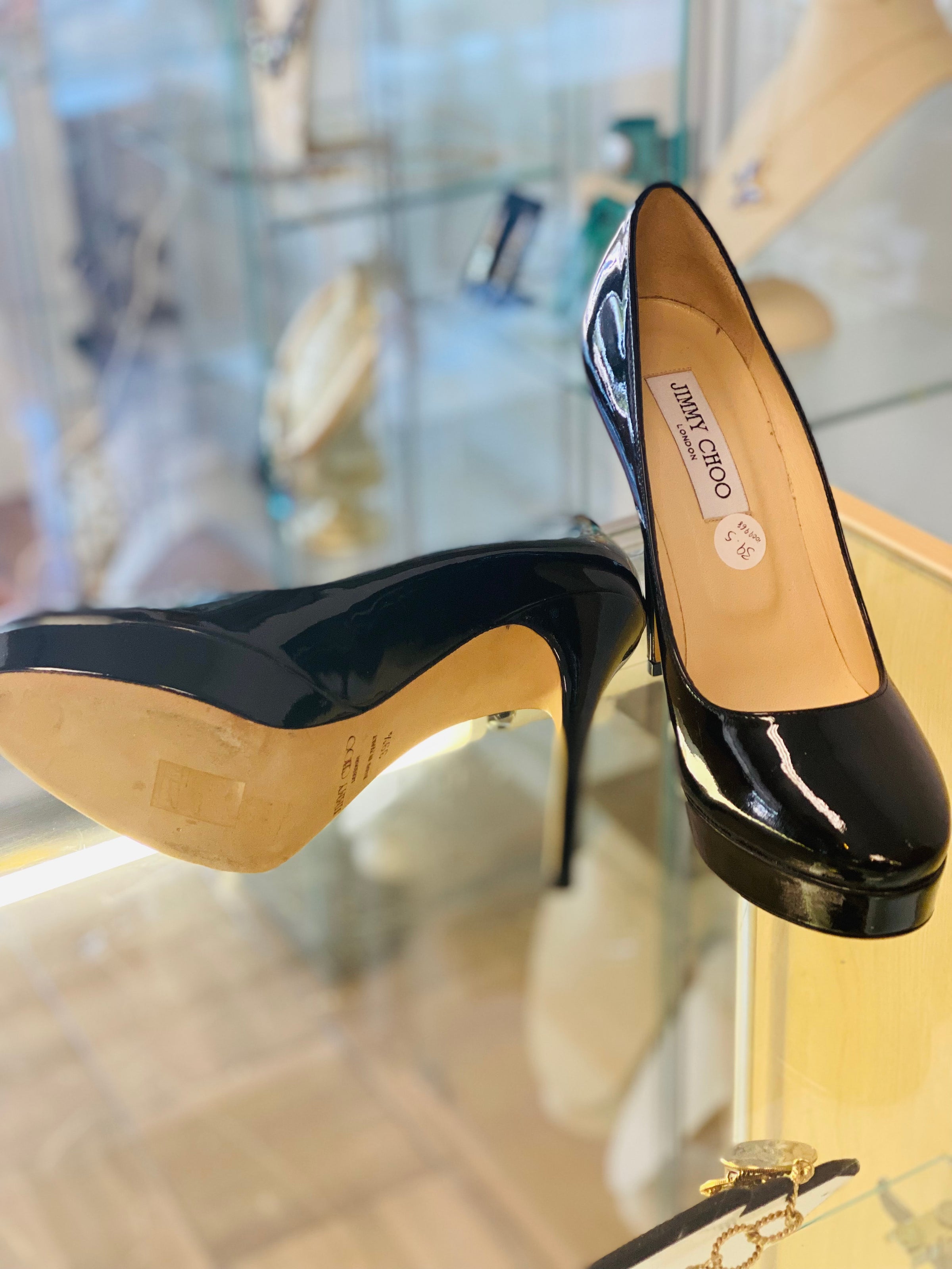 JIMMY CHOO ブラック ハイヒール Jimmy Choo Heels, Jimmy Choo Black Heels, Jimmy Choo Shoes