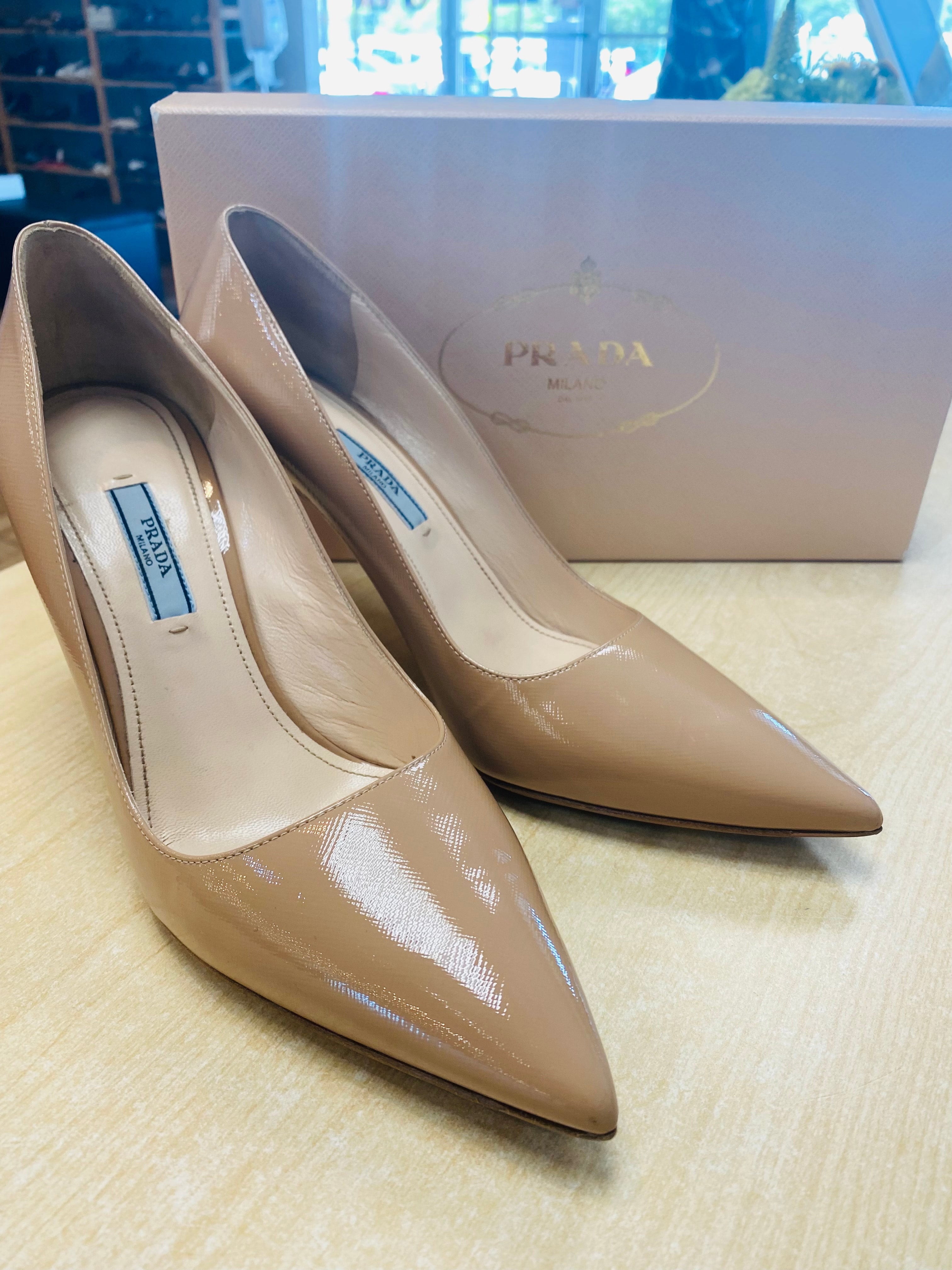 Prada Heels, Prada Shoes, Prada Size 40 | La Glam Consignment Boutique